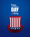 Happy America Independence day vector illustration