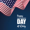 Happy America Independence day vector illustration