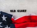 Happy American Flag day. Close-up, top view Royalty Free Stock Photo