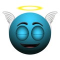 Happy angel emoji