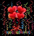 Happy Anniversary card vector Royalty Free Stock Photo