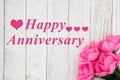 Happy Anniversary Greeting with roses