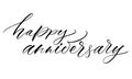 Happy Anniversary Lettering Royalty Free Stock Photo