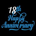 Happy anniversary unique typography design Royalty Free Stock Photo