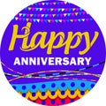 Happy Anniversary. You must be happy! Royalty Free Stock Photo