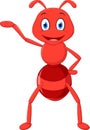 Happy ant cartoon Royalty Free Stock Photo