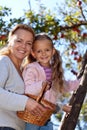 Happy apple harvest Royalty Free Stock Photo