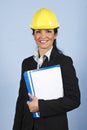 Happy architect woman Royalty Free Stock Photo