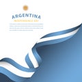 Happy Argentina Independence Day Celebration Vector Template Design Illustration Royalty Free Stock Photo