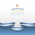 Happy Argentina Independence Day Celebration Vector Template Design Illustration Royalty Free Stock Photo