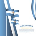 Happy Argentina Independence Day Celebration Vector Template Design Illustration Royalty Free Stock Photo