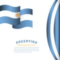 Happy Argentina Independence Day Celebration Vector Template Design Illustration Royalty Free Stock Photo