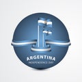Happy Argentina Independence Day Celebration Vector Template Design Illustration Royalty Free Stock Photo