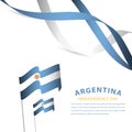 Happy Argentina Independence Day Celebration Vector Template Design Illustration Royalty Free Stock Photo