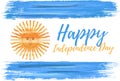 Happy Argentina independence day 9th of July Royalty Free Stock Photo