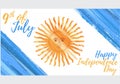 Happy Argentina independence day 9th of July Royalty Free Stock Photo