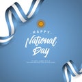 Happy Argentina National Day Vector Design Illustration Royalty Free Stock Photo