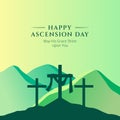 Happy Ascension Day Vector Illustration