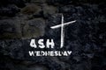 Happy Ash wednesday background quote