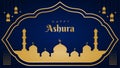 happy ashura background template islamic background