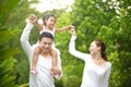 Happy Asian Family Royalty Free Stock Photo