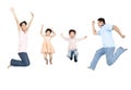 Happy asian family Royalty Free Stock Photo