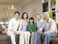 Happy asian family Royalty Free Stock Photo