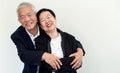 Happy Asian senior couple. Success in business and life, togher Royalty Free Stock Photo