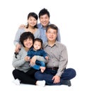 Happy asian three generation family Royalty Free Stock Photo