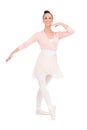 Happy attractive ballerina posing Royalty Free Stock Photo