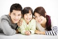 Happy Attractive Young Family Portrait Royalty Free Stock Photo