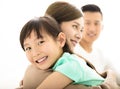 Happy Attractive Young Family Portrait Royalty Free Stock Photo