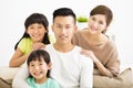 Happy Attractive Young Family Portrait Royalty Free Stock Photo