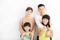 Happy Attractive Young Family Portrait Royalty Free Stock Photo