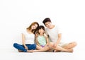 Happy Attractive Young Family Portrait Royalty Free Stock Photo