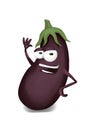 Happy aubergine