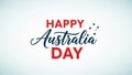 Happy australia day Royalty Free Stock Photo