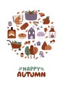 Happy Autumn Greeting card