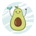 Happy Avocado Playing