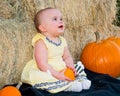 Happy Baby in Autumn