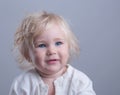 Happy baby blue eyes blonde Royalty Free Stock Photo