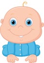 Happy baby boy cartoon Royalty Free Stock Photo