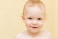 Happy baby face close-up Royalty Free Stock Photo