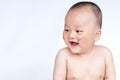 Happy baby faces with paint Royalty Free Stock Photo