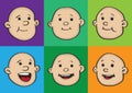 Happy Baby Faces Royalty Free Stock Photo