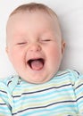 Happy baby laughing Royalty Free Stock Photo