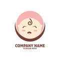 happy baby shop icon logo design