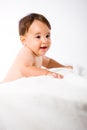 Happy baby smiling Royalty Free Stock Photo