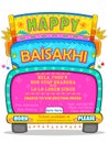 Happy Baisakhi background Royalty Free Stock Photo