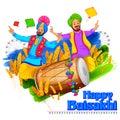 Happy Baisakhi background Royalty Free Stock Photo